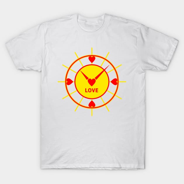 Sun Clock 2 T-Shirt by Heart-Sun